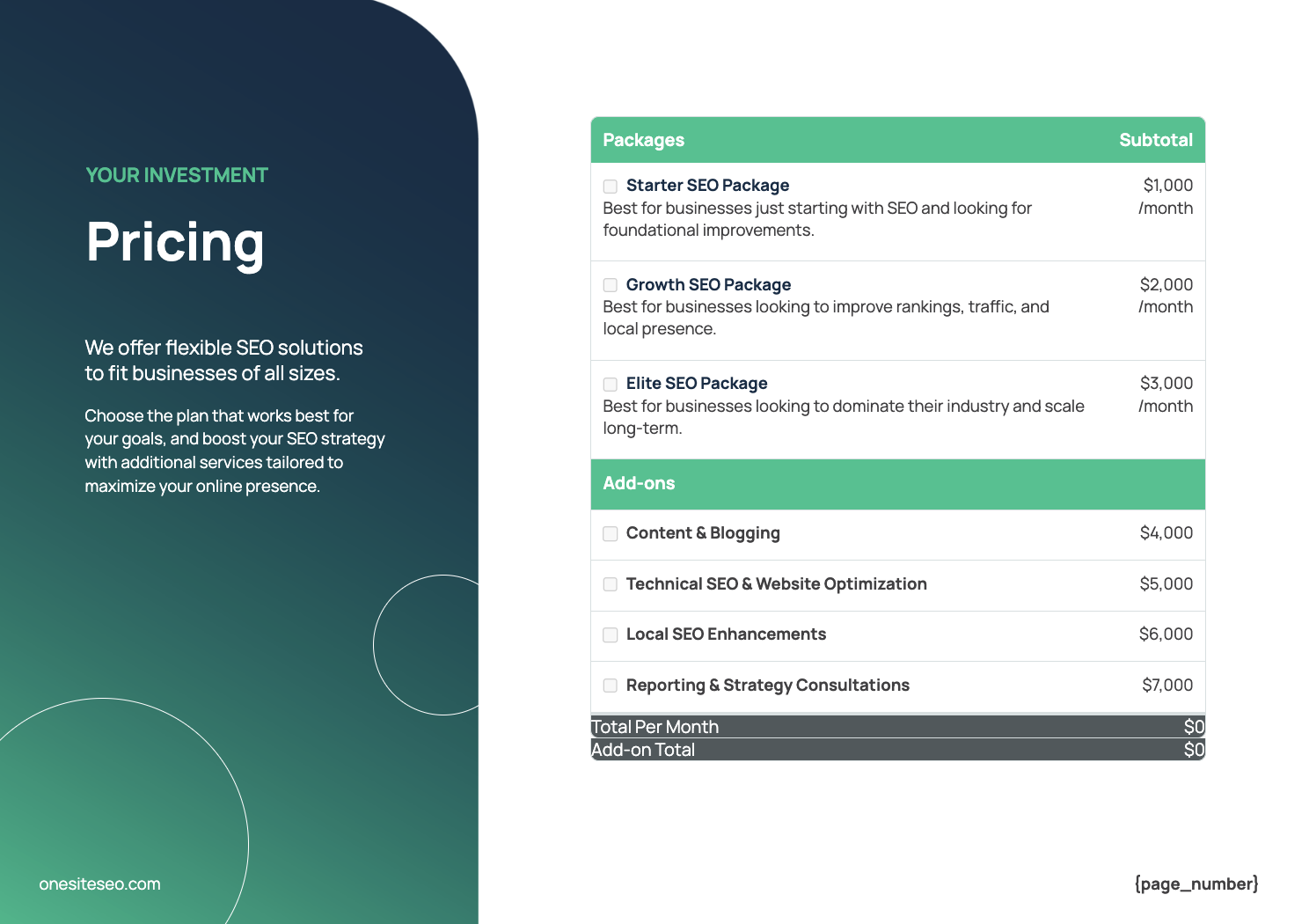 SEO Proposal Template